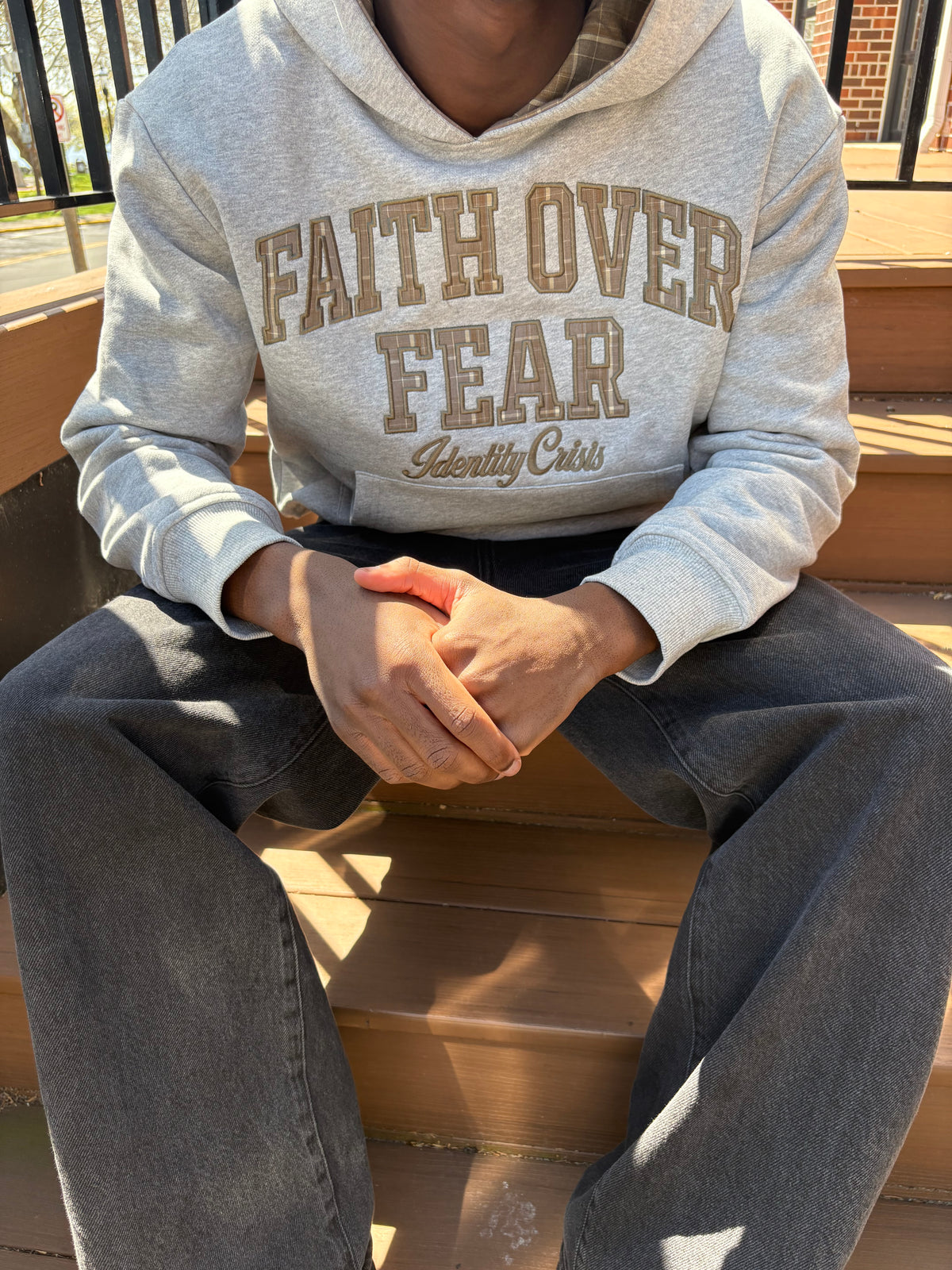 Faith Over Fear Reversible Hoodie