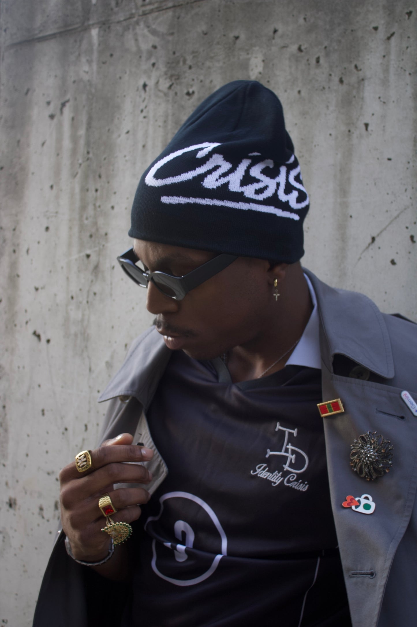 "Crisis" Beanie (Black)